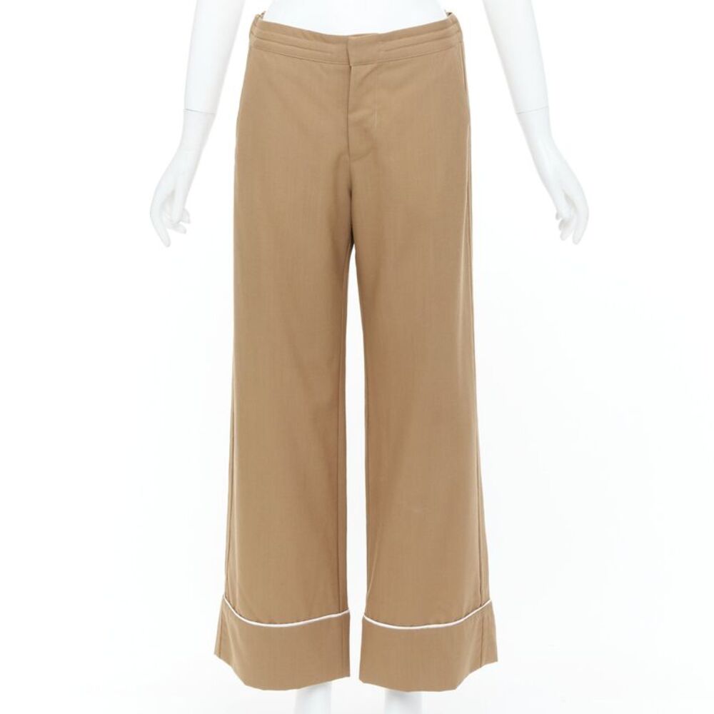 Marni Brown Wool Pajama Trousers